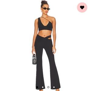 Superdown black pant set